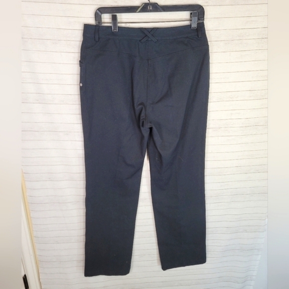 ST. JOHN SPORT BLACK TROUSERS PANTS, sz 8 - Picture 11 of 16